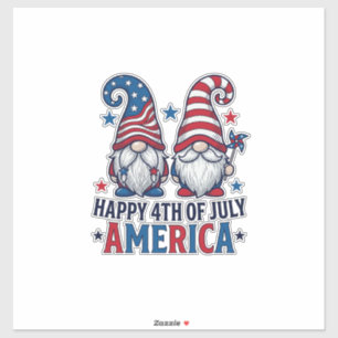 Patriotic Gnomes Happy 4th of July America Shirt_1