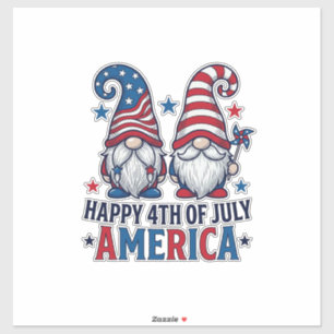 Patriotic Gnomes Happy 4th of July America Shirt_1