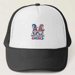 Patriotic Gnomes Happy 4th of July America Shirt_1 Trucker Hat