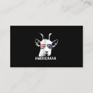 Patriotic Goat Funny Goat America Enclosure Card