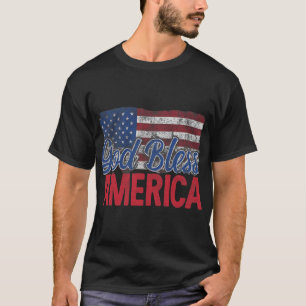 Patriotic "God Bless America" T-shirt