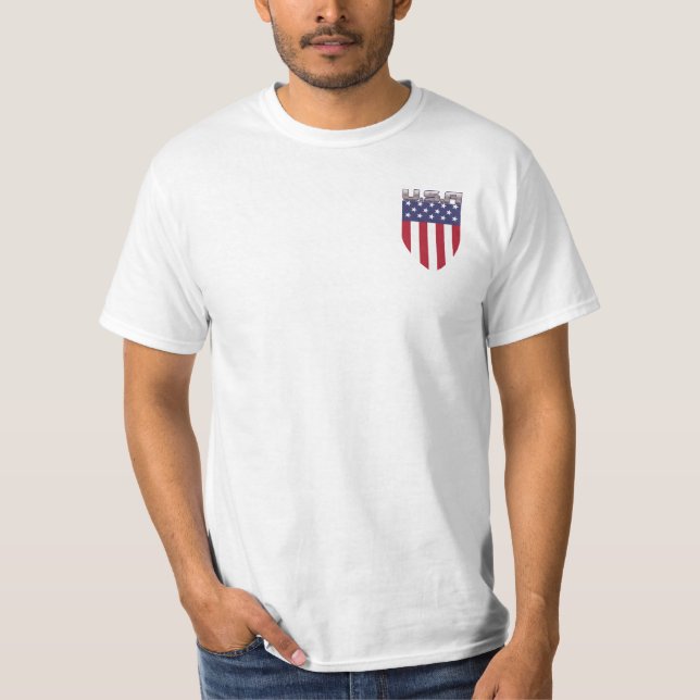 Patriotic God Bless America T-Shirt (Front)