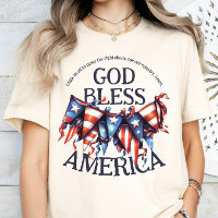 Patriotic God Bless America. Voters Prayer Bunting