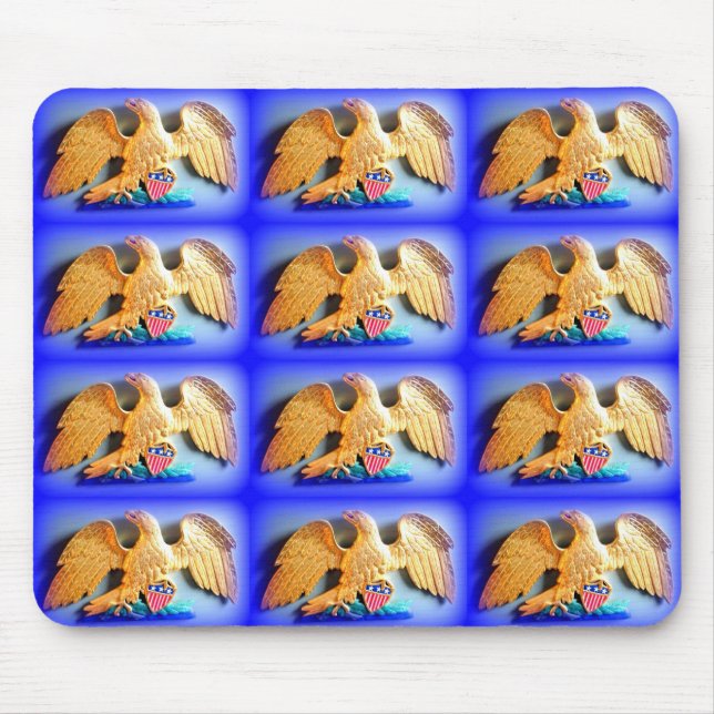 patriotic gold eagles mousepad (Front)