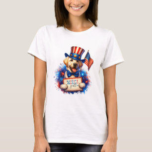 Patriotic Golden Labrador 'Merica Y'all T-Shirt