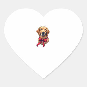 Patriotic Golden Retriever Gift Vintage Shirt 2 Heart Sticker