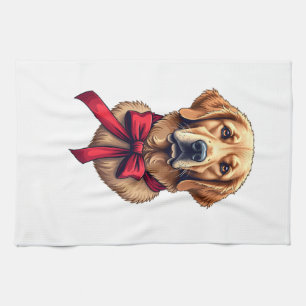Patriotic Golden Retriever Gift Vintage Shirt 2 Tea Towel