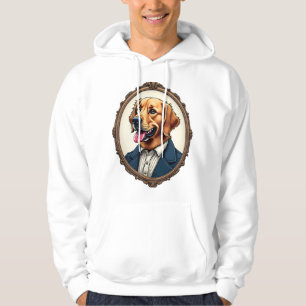 Patriotic Golden Retriever Portrait Vintage Tee