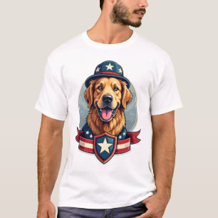 Patriotic Golden Retriever Veteran Family Shirt 4