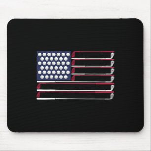 Patriotic Golf American 4th Of July Golf Clubs Ame Mouse Mat