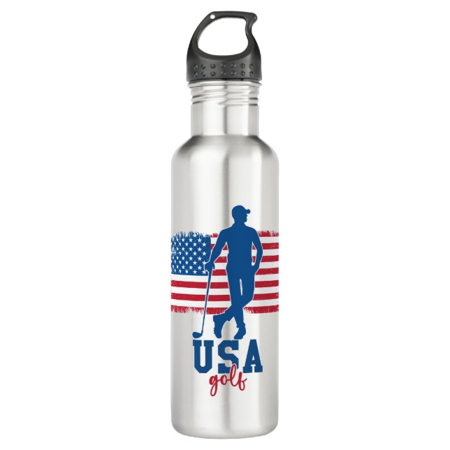 Patriotic Golf USA 710 Ml Water Bottle (Front)