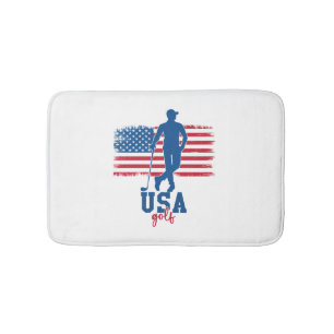 Patriotic Golf USA Bath Mat