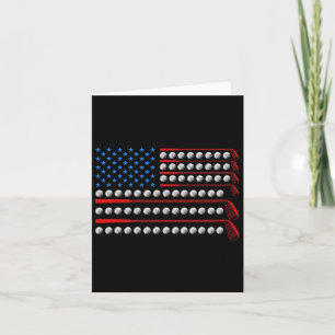 Patriotic Golf Usa Flag Golf Clubs 4th Of July Gol Card