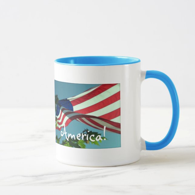 Patriotic Good Morning America Beverage Mug (Right)