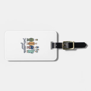 Patriotic Goose Lineup Vintage Vector Shirt_1 Luggage Tag