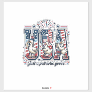 Patriotic Goose USA Vintage Fourth of July Shirt (