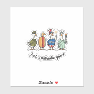 Patriotic Goose Vintage Engraving Funny USA Shirt 