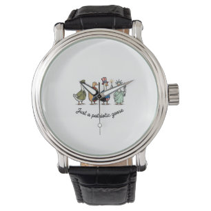 Patriotic Goose Vintage Engraving Funny USA Shirt Watch