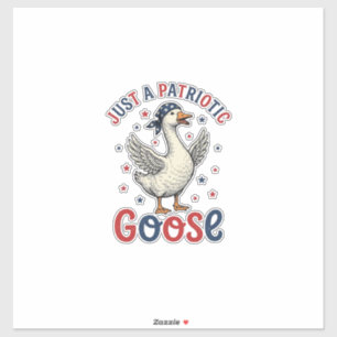 Patriotic Goose Vintage Fourth of July Shirt Desig