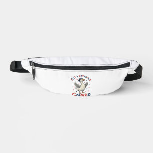 Patriotic Goose Vintage Fourth of July Shirt Desig Bum Bags