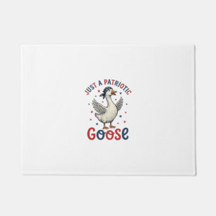 Patriotic Goose Vintage Fourth of July Shirt Desig Doormat