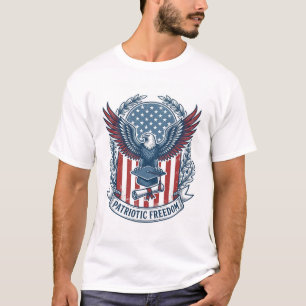 Patriotic Graduation Vector Graphic Tee