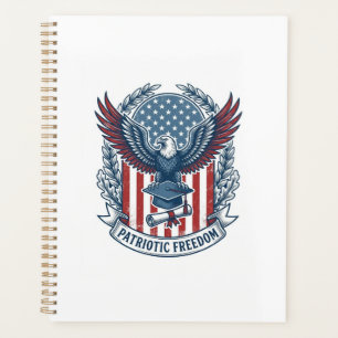 Patriotic Graduation Vector Graphic Tee Planner
