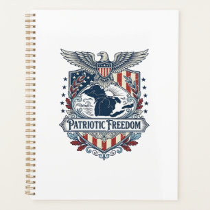 Patriotic Great Lakes Pride Vector Graphic Tee_1 Planner
