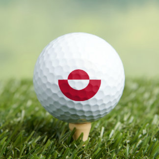 Patriotic Greenland Golf Ball, Greenland Flag Golf Balls
