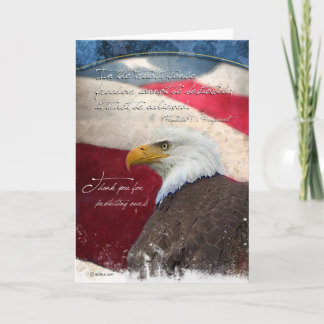 Patriotic Greeting Card - Thank You