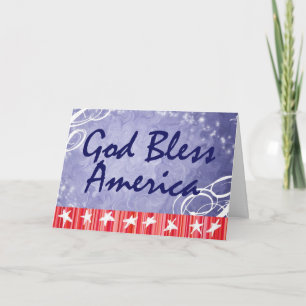 Patriotic Greeting Cards- God Bless America Card
