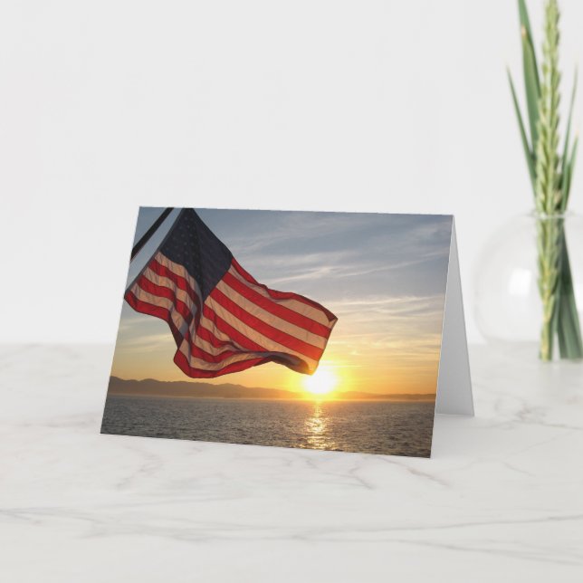 Patriotic Greetings Card (Front)