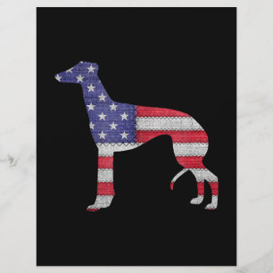 patriotic greyhound american flag embroidery custom letterhead