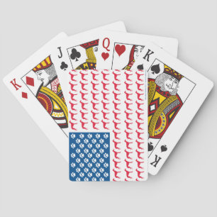 Patriotic Greyhound Dog Playing Cards