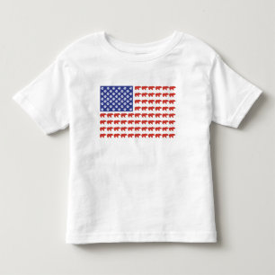 Patriotic Grizzly Bear Toddler T-Shirt