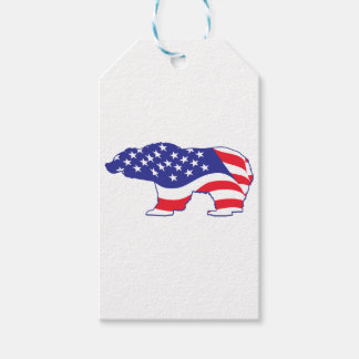 Patriotic-Grizzly Gift Tags
