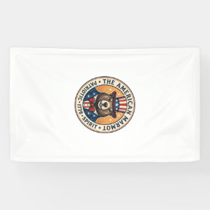 Patriotic Groundhog Vintage Engraving Shirt Design Banner