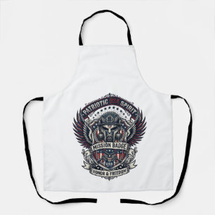 Patriotic Guardian Mask Freedom Military Inspired Apron