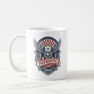 Patriotic Guardian Mask Freedom Military Inspired  Coffee Mug