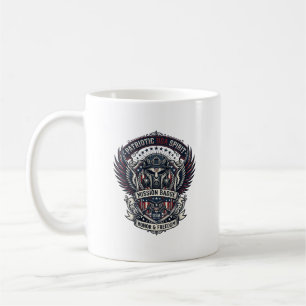 Patriotic Guardian Mask Freedom Military Inspired  Coffee Mug