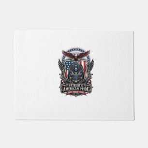 Patriotic Guardian Mask Freedom Military Inspired Doormat