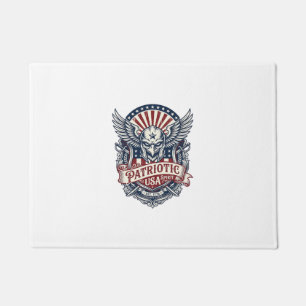 Patriotic Guardian Mask Freedom Military Inspired Doormat