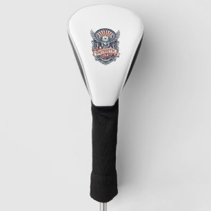 Patriotic Guardian Mask Freedom Military Inspired  Golf Head Cover