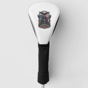 Patriotic Guardian Mask Freedom Military Inspired  Golf Head Cover