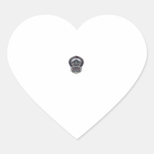 Patriotic Guardian Mask Freedom Military Inspired Heart Sticker