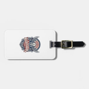 Patriotic Guardian Mask Freedom Military Inspired Luggage Tag