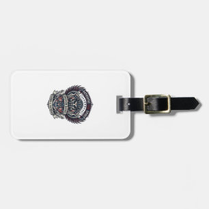 Patriotic Guardian Mask Freedom Military Inspired Luggage Tag