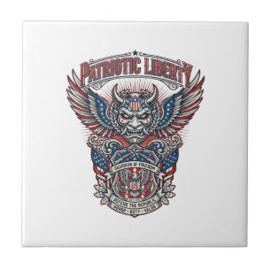 Patriotic Guardian Mask Freedom Military Inspired  Tile
