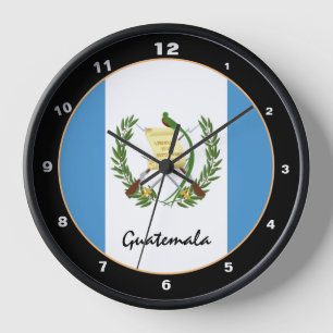 Patriotic Guatemala Flag, Guatemala Home / design Clock