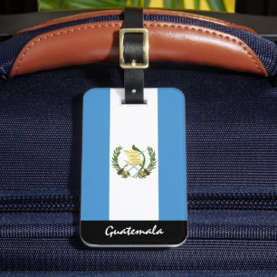 Patriotic Guatemala Luggage Tags, Guatemalan Flag Tag
